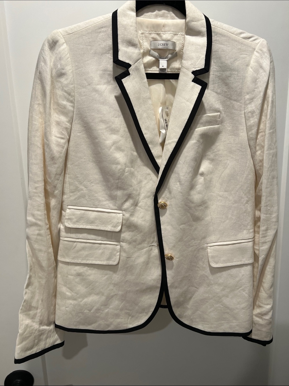 J. Crew School Boy Blazer with Black Piping